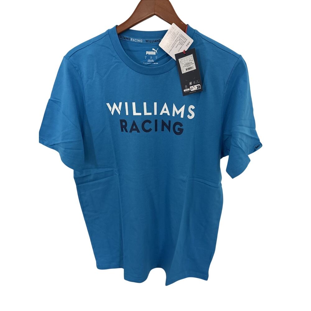Williams Racing FW Men’s Logo Tee - Large Blue Brand Puma - Brand New With Tags
